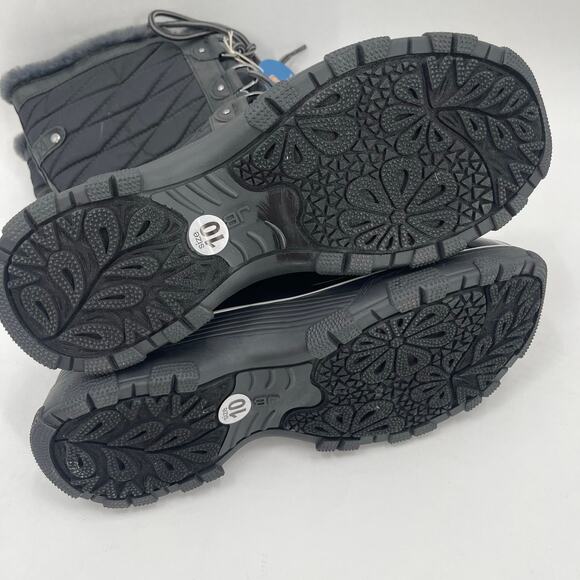 JBU JAMBU & CO Lorina Boots Size 10 Faux Fur Black Waterproof Memory Foam NWT - Picture 12 of 14
